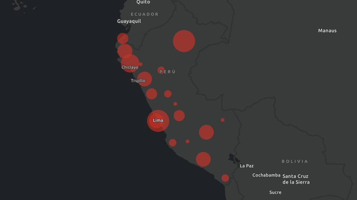 Mapa De Casos Por Coronavirus Por Departamento En Peru Hoy 31 De Marzo As Peru