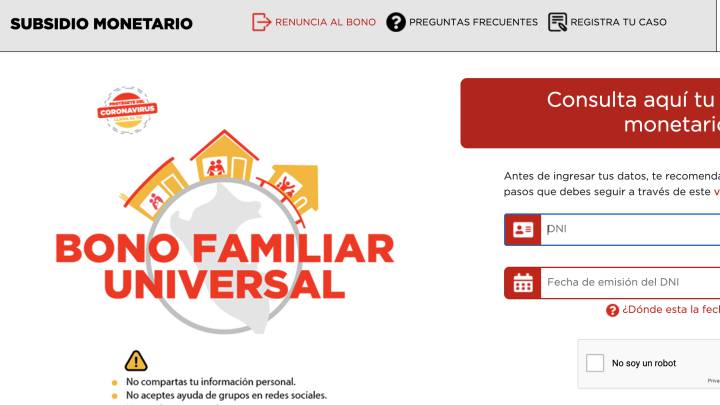 Bono Universal Yo Me Quedo En Casa Y Rural Que Links Hay Disponibles As Peru