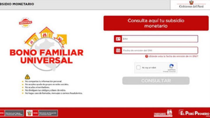 Segundo Bono Familiar Universal Consulta Con Dni Quien Cobra El Bfu Hoy 23 De Diciembre As Peru